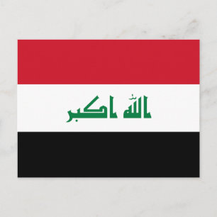 Flagge des Irak Postkarte