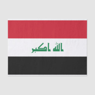 Flagge des Irak Seidenpapier