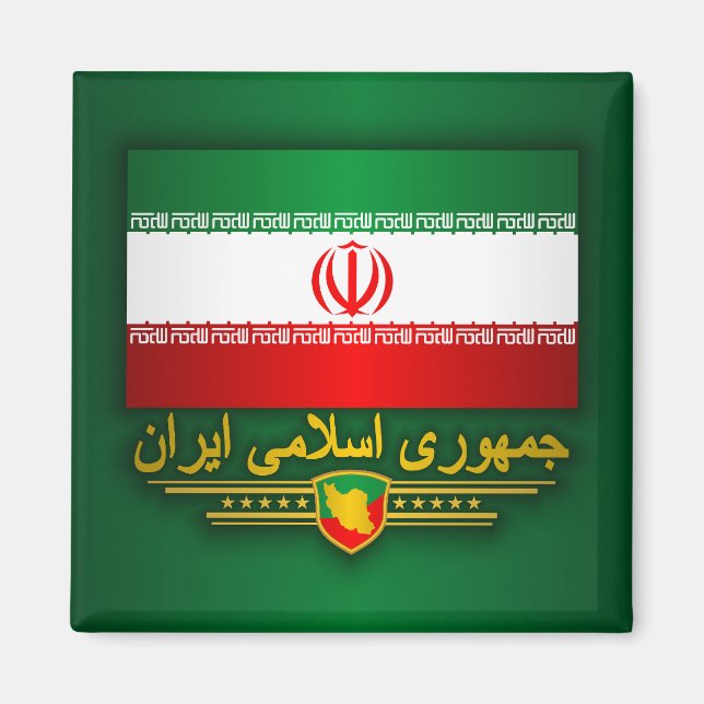 Flagge des Iran Apparel Magnet (Vorne)