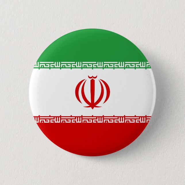 Flagge des Iran Button (Vorderseite)