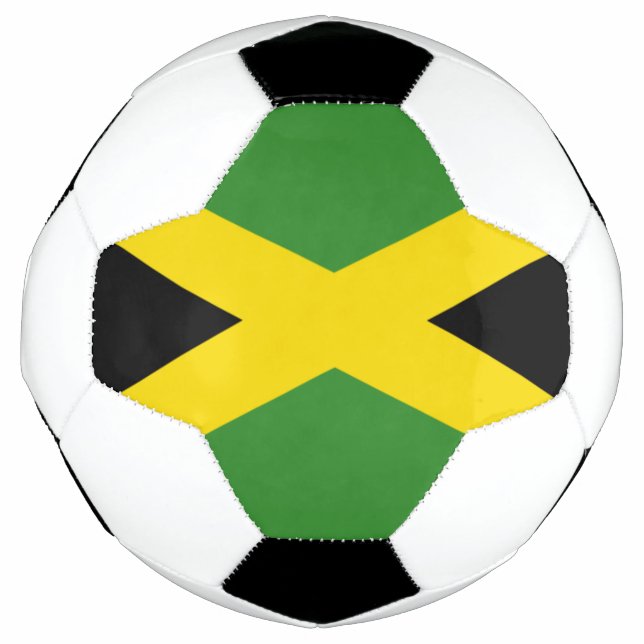 Flagge des Jamaika-Fußball-Balls Fußball (Vorderseite)