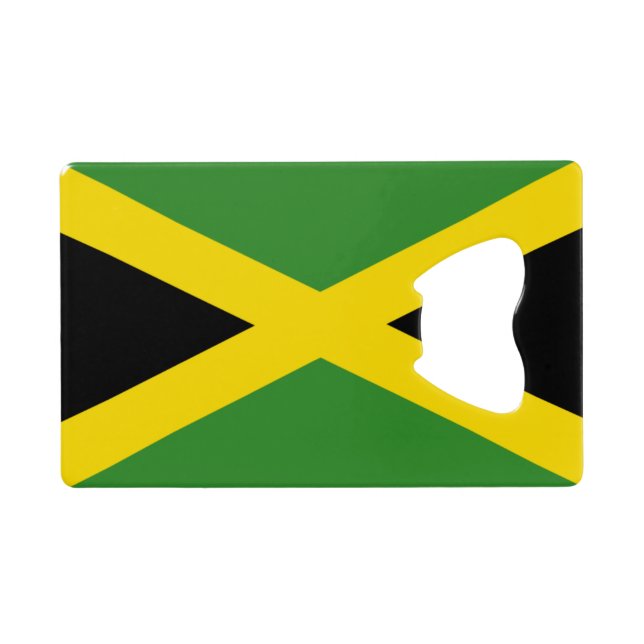 Flagge des Jamaika-Kreditkartenöffners Geldkarten Flaschenöffner (Rückseite Horizontal)