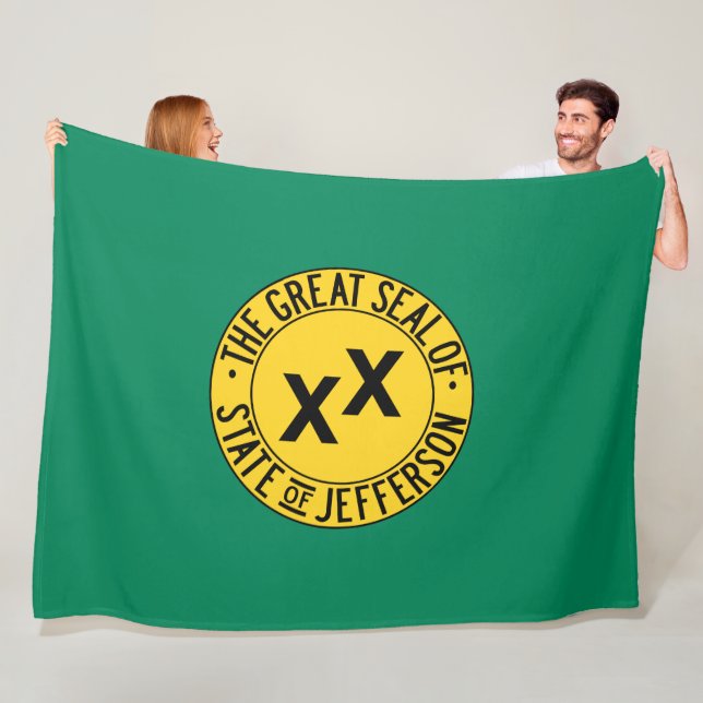 Flagge des Jefferson-Staat Fleecedecke (Beispiel)