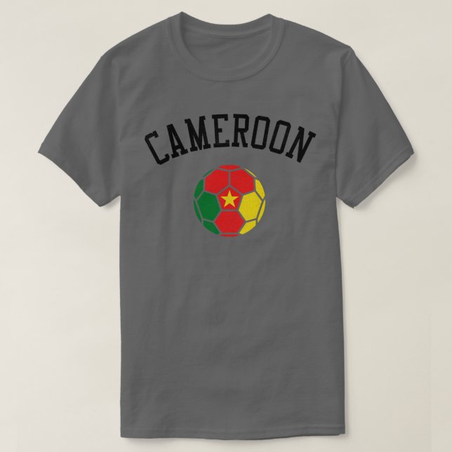 Flagge des Kameruner Teams T-Shirt (Design vorne)