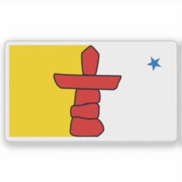 Flagge des kanadischen Territoriums Nunavut Aufkleber