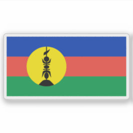 Flagge des Kanak-Volkes, Melanesien, Ozeanien Aufkleber