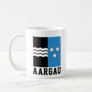 Flagge des Kantons Aargau Kaffeetasse