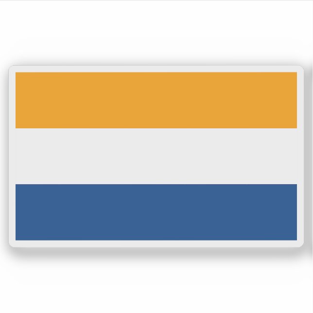 Flagge des Kantons Rio Cuarto, Costa Rica Aufkleber (Vorderseite)