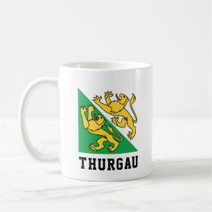 Flagge des Kantons Thurgau, Schweiz Kaffeetasse