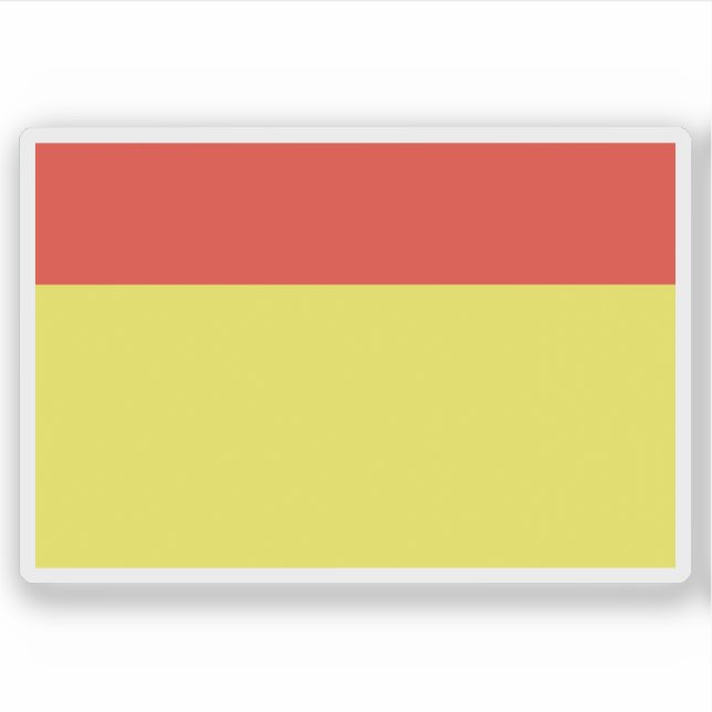 Flagge des Kantons Wiltz, Luxemburg Aufkleber (Vorderseite)