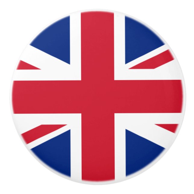 Flagge des Keramik Knob des Vereinigten Königreich Keramikknauf (Vorderseite)