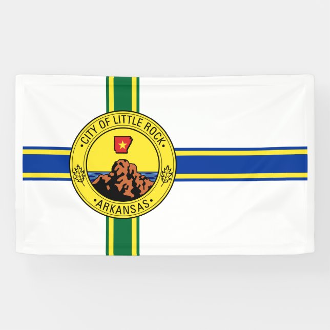 Flagge des Kleinen Felsen (Arkansas) Banner (Horizontal)
