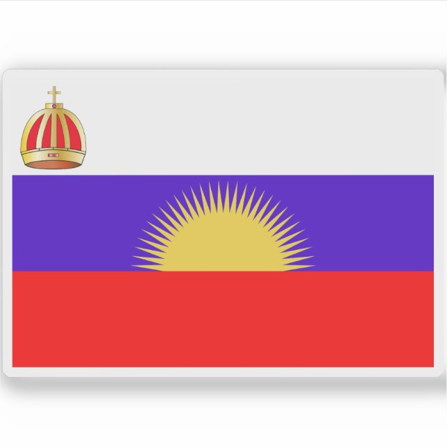 Flagge des Königreichs Bau Aufkleber (Vorderseite)