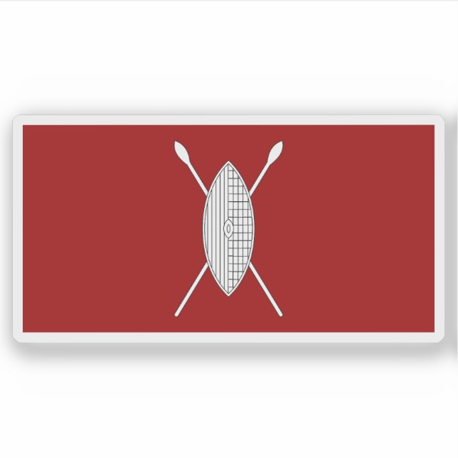 Flagge des Königreichs Buganda (1892), Uganda Aufkleber (Vorderseite)