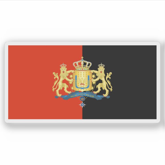 Flagge des Königreichs Haiti (1811-1814) Aufkleber (Vorderseite)