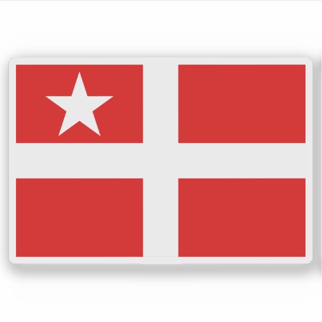 Flagge des Königreichs Samoa (1875-1886,1889-1900) Aufkleber (Vorderseite)