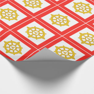 Flagge des Königreichs Sikkim Geschenkpapier