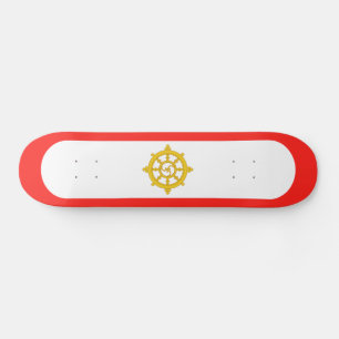 Flagge des Königreichs Sikkim Skateboard