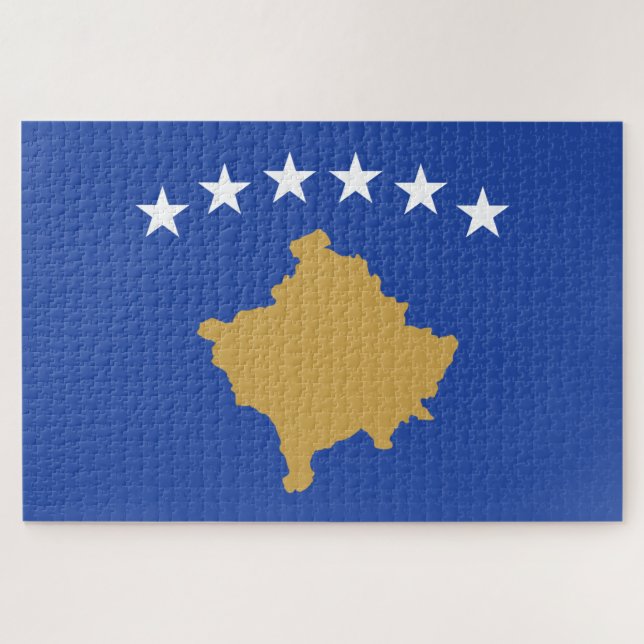 Flagge des Kosovo (Horizontal)