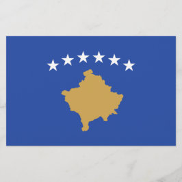 Flagge des Kosovo Briefpapier