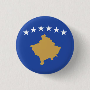 Flagge des Kosovo Button
