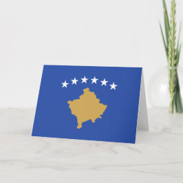 Flagge des Kosovo Karte