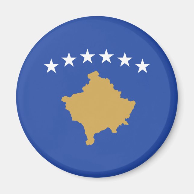 Flagge des Kosovo Magnet (Vorne)