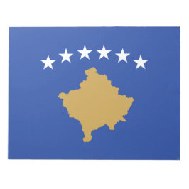 Flagge des Kosovo Notizblock