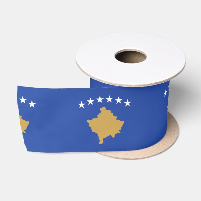 Flagge des Kosovo Satinband (Spule)