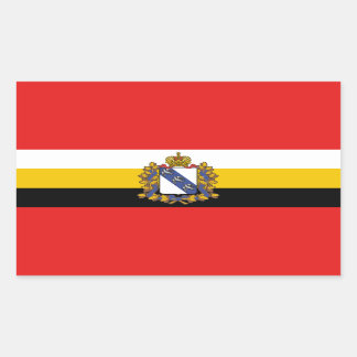 Flagge des Kursker Gebiets Rechteckkantsticker Rechteckiger Aufkleber