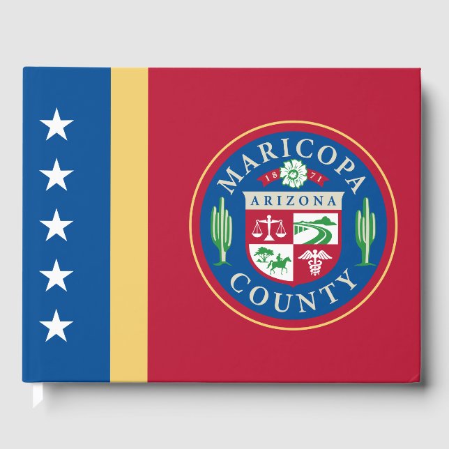 Flagge des Landkreises Maricopa (Arizona) Gästebuch (Vorderseite)