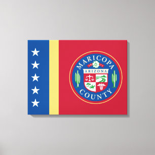 Flagge des Landkreises Maricopa (Arizona) Leinwanddruck