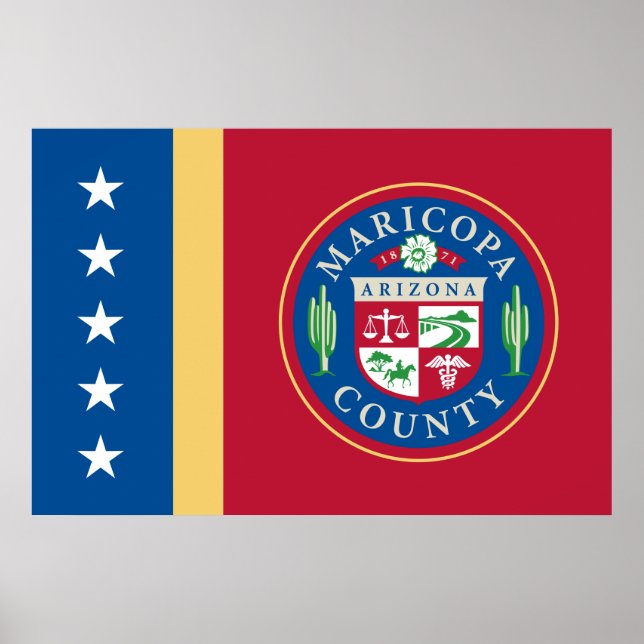 Flagge des Landkreises Maricopa (Arizona) Poster (Vorne)