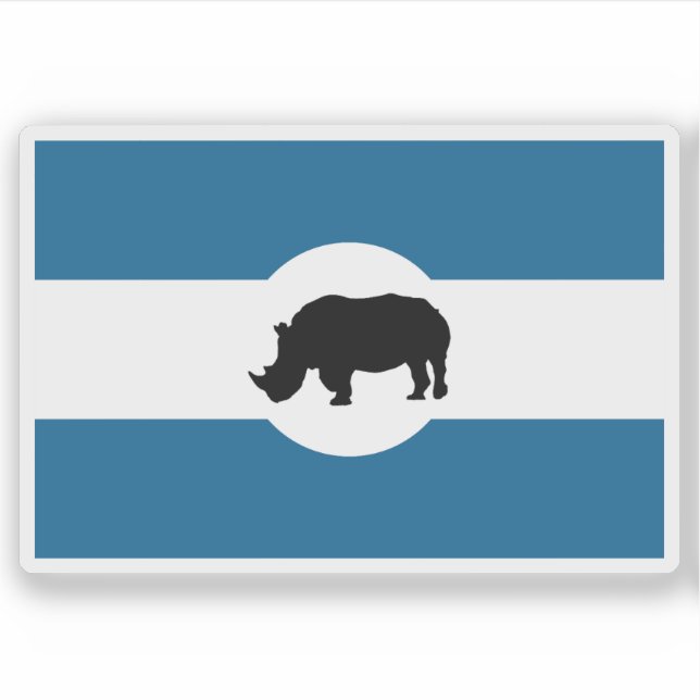 Flagge des Lango-Volkes, Uganda Aufkleber (Vorderseite)