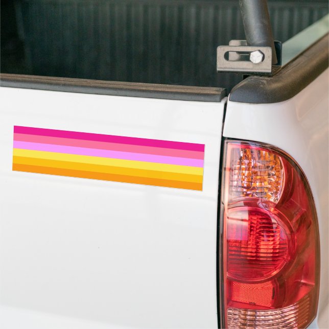 Flagge des Lesben (Morgengrauen) Autoaufkleber (Auf Lkw)