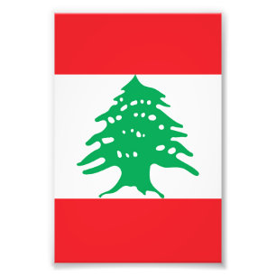 Flagge des Libanon Fotodruck