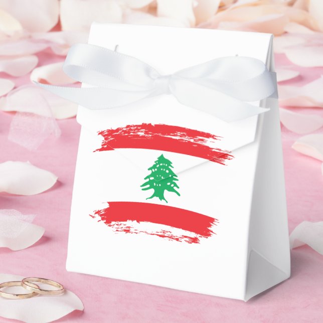 Flagge des Libanon Geschenkschachtel (Hochzeit)