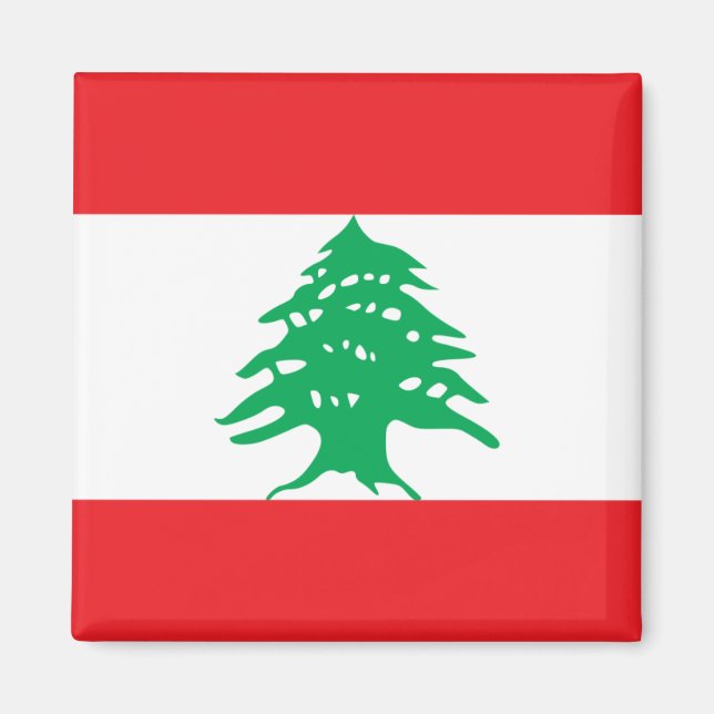Flagge des Libanon-Magnet Magnet (Vorne)