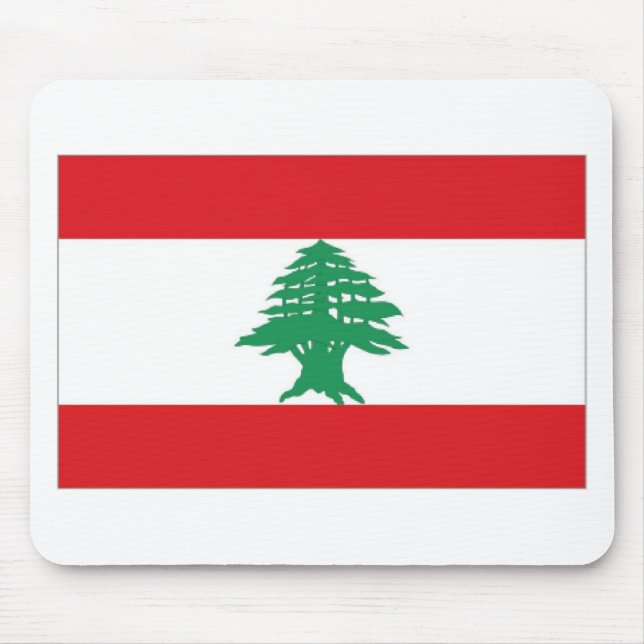 Flagge des Libanon Mousepad (Vorne)