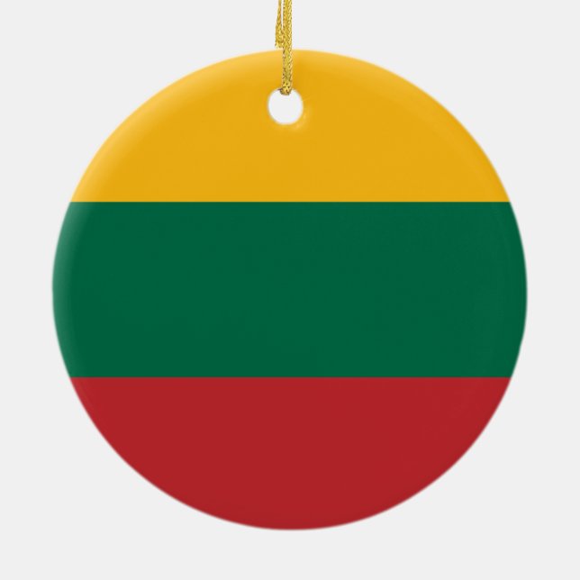 Flagge des litauischen Ornaments Keramikornament (Hinten)