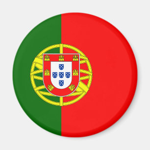 Flagge des Magnet Portugal (Runde)