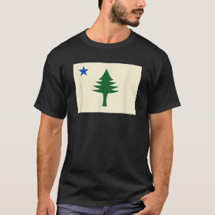 Flagge des Maine-Shirts 1901 Maine-Staatsflagge T-Shirt