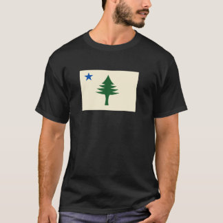 Flagge des Maine-Standes von 1901 Flag Pine Tree S T-Shirt