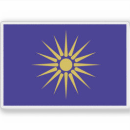 Flagge des mazedonischen Reiches Aufkleber