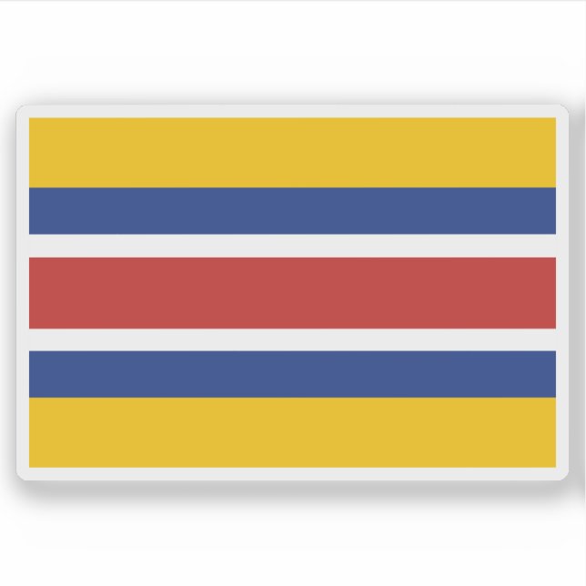 Flagge des Mengjiang Aufkleber (Vorderseite)