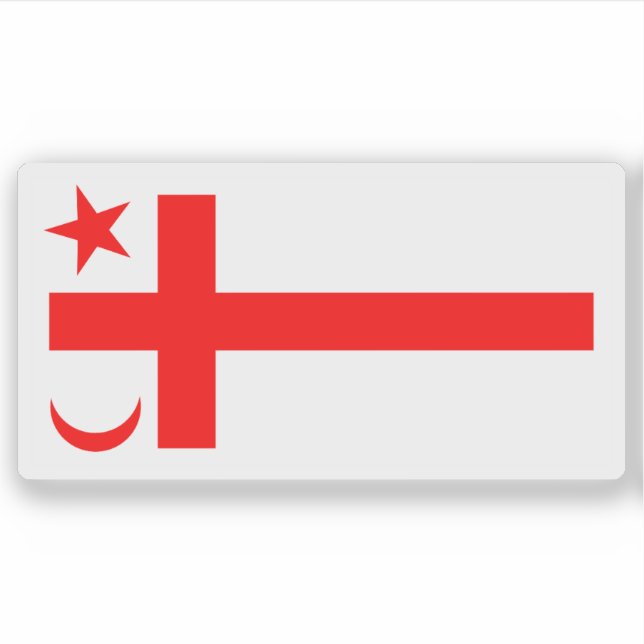 Flagge des Mi'kmaq-Volkes, Kanada Aufkleber (Vorderseite)