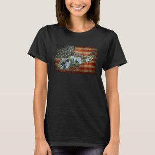 Flagge des Militärflugzeugs AH 1Z Viper T-Shirt