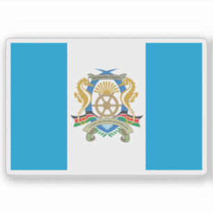 Flagge des Mombasa County, der Republik Kenia Aufkleber