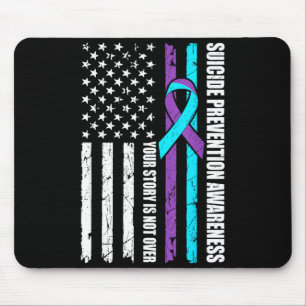 Flagge des Monats der Suizidpräventionsaufklärung Mousepad