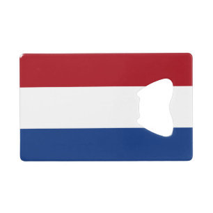 Flagge des niederländischen geldkarten flaschenöffner